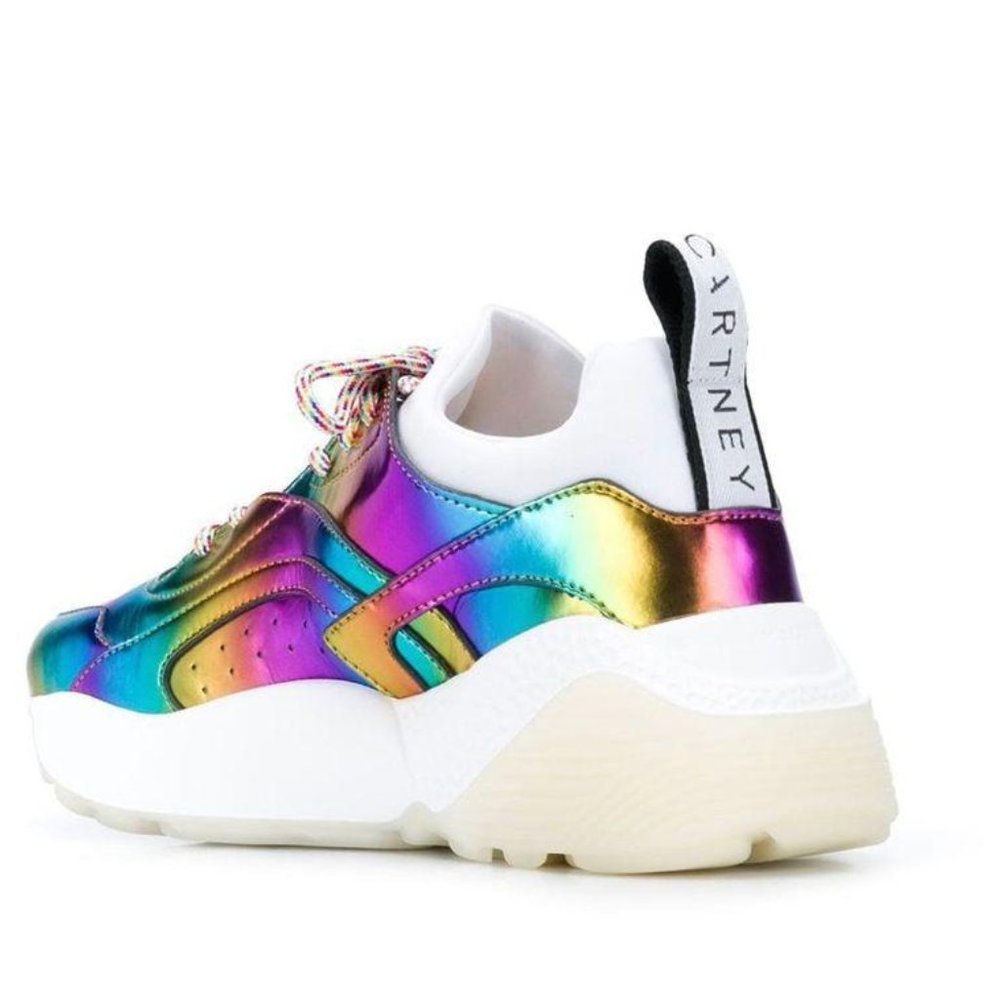 Stella McCartney Eclypse Metallic Rainbow Sneakers - Picture 4 of 13